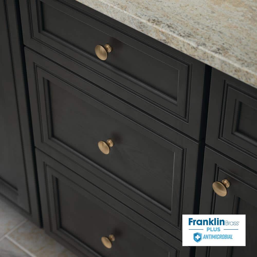 Champagne Bronze Round Cabinet Knobs with Mounting Hardware