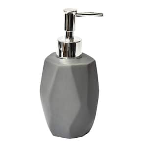 Collection Diamond Bath Soap and Lotion Dispenser Stoneware Grey