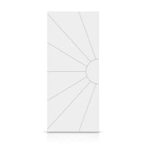 CALHOME 36 in. x 80 in. Hollow Core White Stained Composite MDF