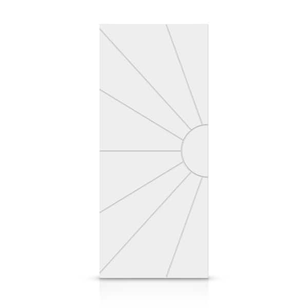 CALHOME 42 in. x 80 in. Hollow Core White Painted Composite MDF Interior Door Slab