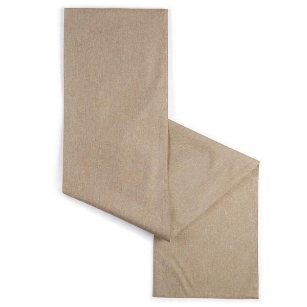 TOWN & COUNTRY LIVING Somers 15 in. W x 90 in. L Natural Beige Solid Polyester Table Runner