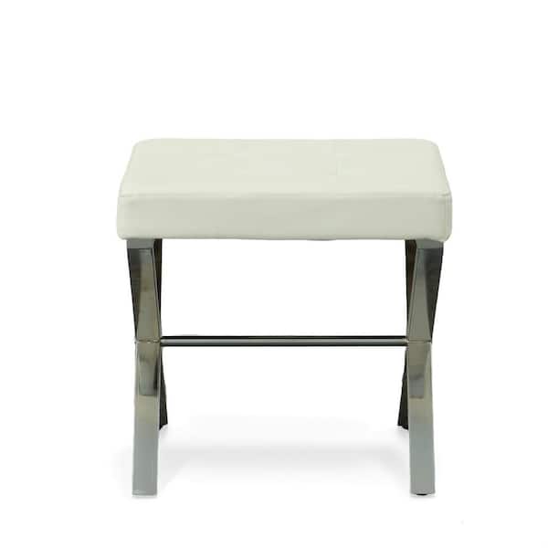 Carolina Chair & Table Elisabetta White Tufted Vanity Bench