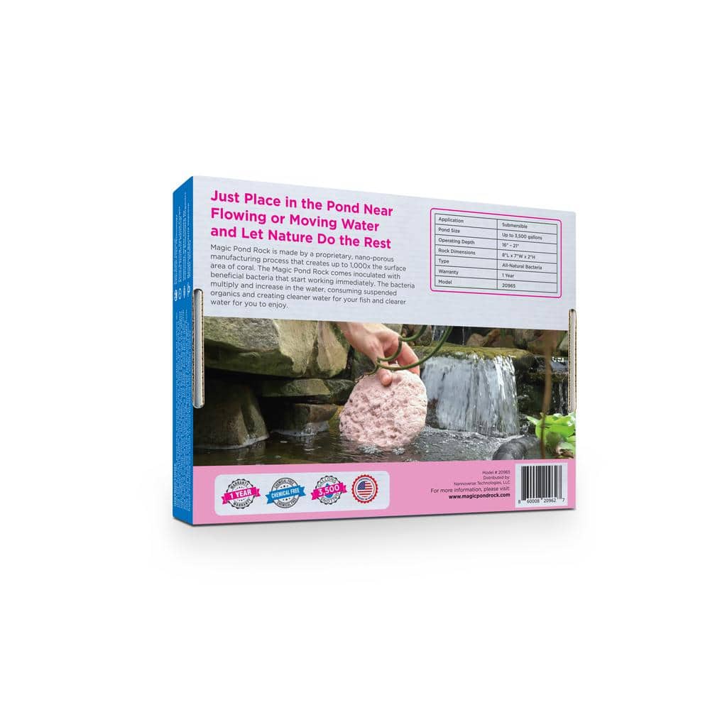 Large Nano-Porous Pink Pond Clarifier Rock