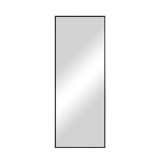 Cubilan 16 in. W x 55 in. H  Modern Rectangular Framed Black Full Length Floor Mirror with Stand