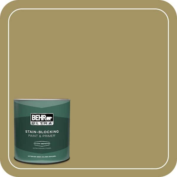 BEHR ULTRA 1 qt. #M330-6 Keemun Extra Durable Semi-Gloss Enamel Interior Paint & Primer