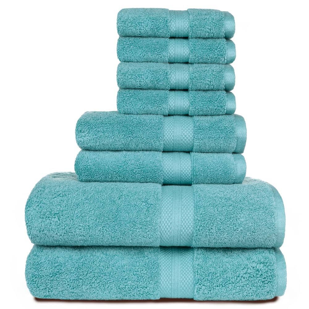White Classic Luxury Cotton 12 pc Washcloth Set, Hotel Style Small Bath  Towel and Face Cloth 13x13, Aqua Soft Plush Washcloth Pack of 12, Thick  High