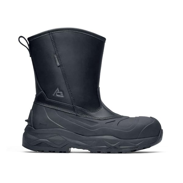 Unisex Fargo Pull On II Water Proof 10 in. Work Boots - Composite Toe- Black Size 12(M)