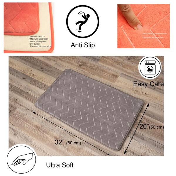  MICRODRY Quick Dry Modular Bath Mat for Bathroom