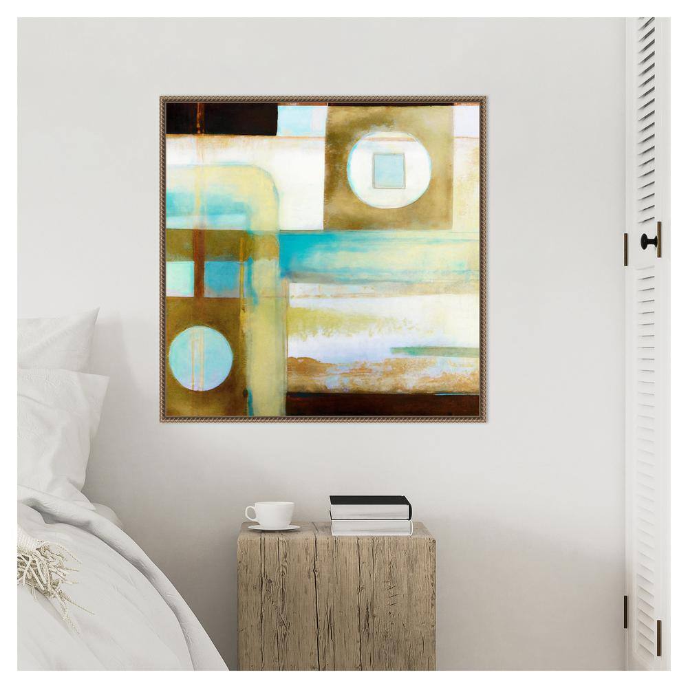Artistic Mechanism II Abstract Canvas Print with Bronze Frame