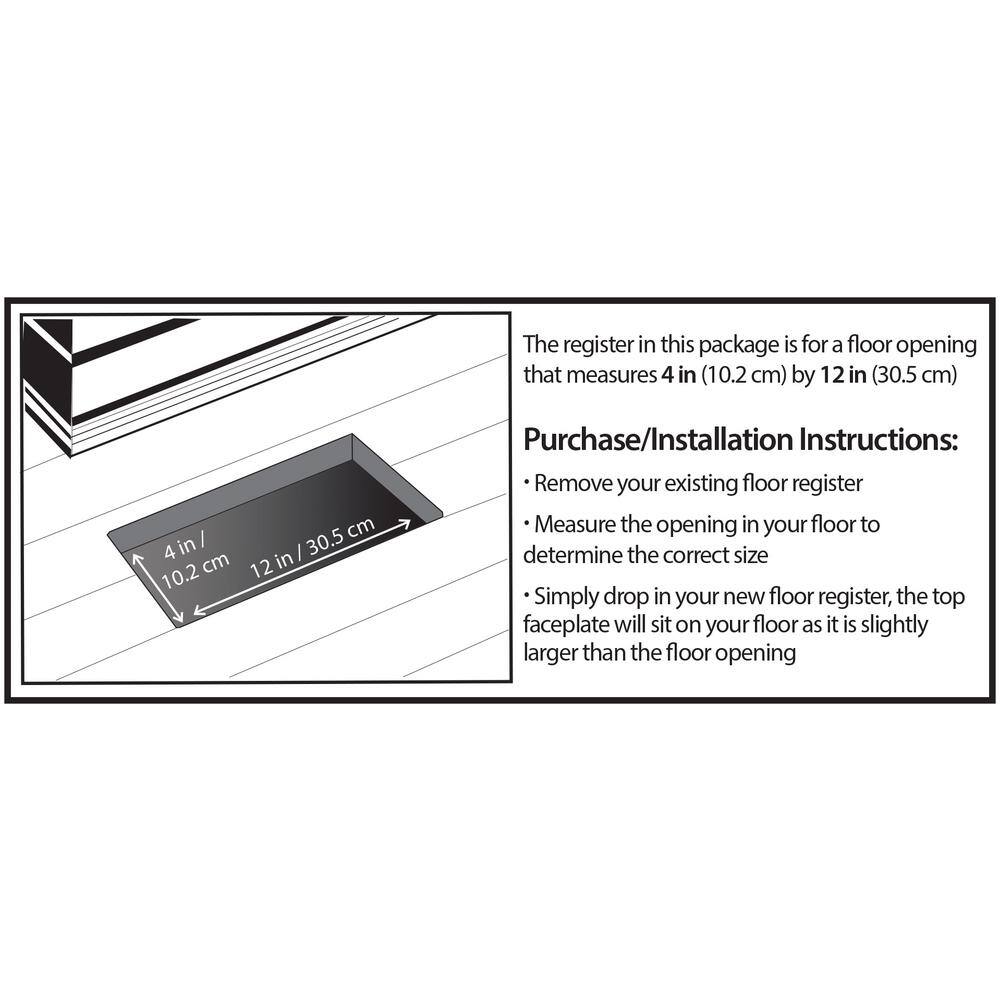 Brushed Nickel Decorative Steel Floor Register with Damper Box