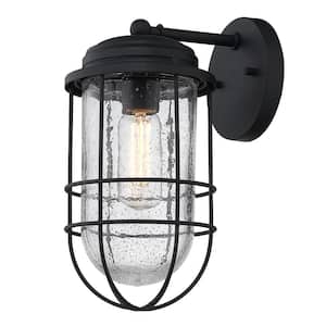 Seaport 1-Light Natural Black (UV) Outdoor Wall Lantern Sconce