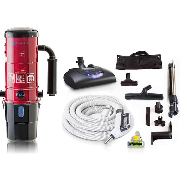 Central Vacuum Unit with Premium Electric Hose Kit and 25 Year Warranty