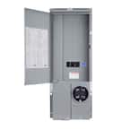 Homeline 200 Amp 30-Space 42-Circuit Outdoor Ring-Type Semi-Flush Mount Solar-Ready Main Breaker Plug-On Neutral CSED