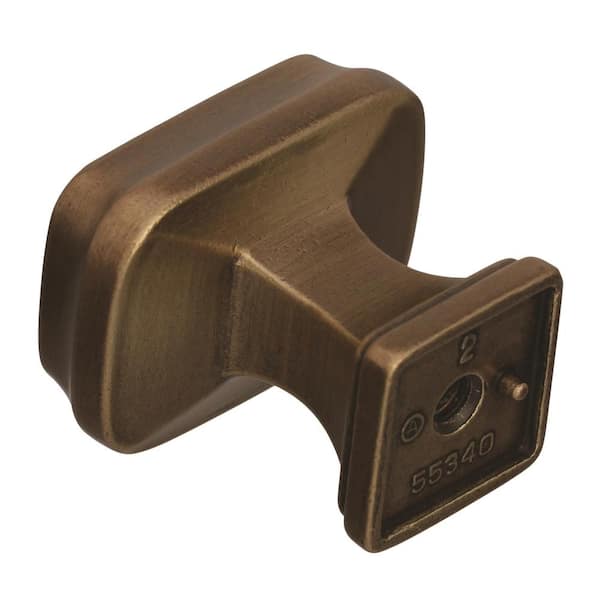 Amerock - Revitalize 1-1/4 in. (32mm) Traditional Gilded Bronze Rectangle Cabinet Knob
