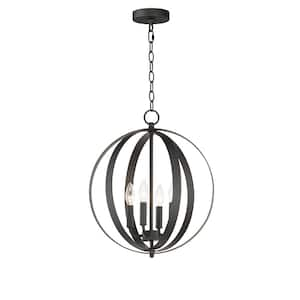 Provident 4-Light Satin Brass Chandelier Pendant Light