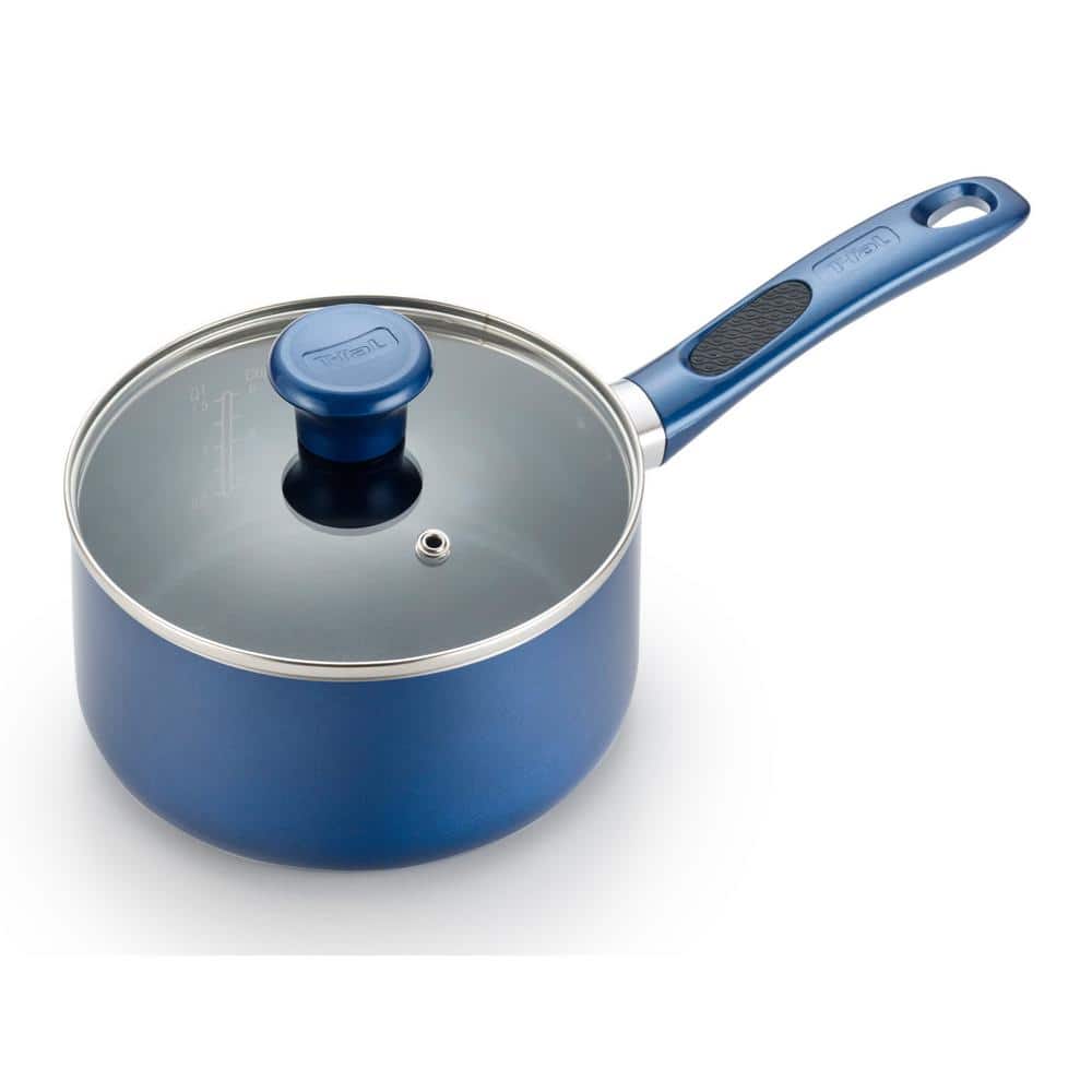 Blue 14-Piece Non-Stick Aluminum Cookware Set