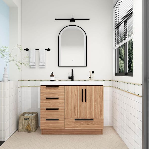 Cambridge 42-in W x 12-in H x 2-in D Glossy White Engineered Wood Door Base Stock Cabinet Cambridge 42-in W x 12-in H x 2-in D Glossy White Engineered Wood Door Base Stock Cabinet