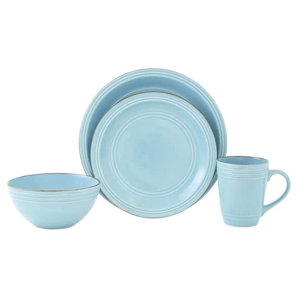 BAUM Allure 16-Piece Seafoam Ceramic Dinnerware Set (Service for 4 ...