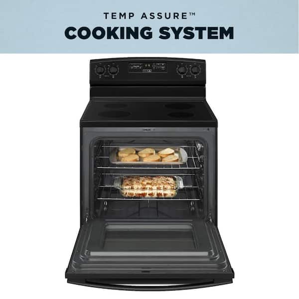 4.8 cu. ft. 4 Burner Element Electric Range in Black