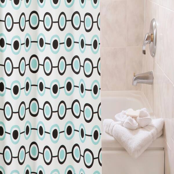 Kenney 70 In W X 72 H Multi Colored Medium Weight Decorative Peva Shower Curtain Liner Lots Of Dots Kn61283c Multi Colored Medium Weight, Circle Shower Curtain Liner