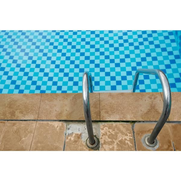 Mediterranean Walnut 5 cm x 12 in. x 24 in. Brushed Travertine Pool Coping (15-Pieces / 30 Sq. ft. / Pallet)
