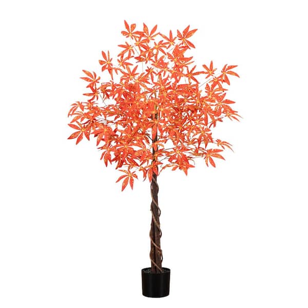 Nearly Natural 4 ft. Vibrant Maple Artificial Tree