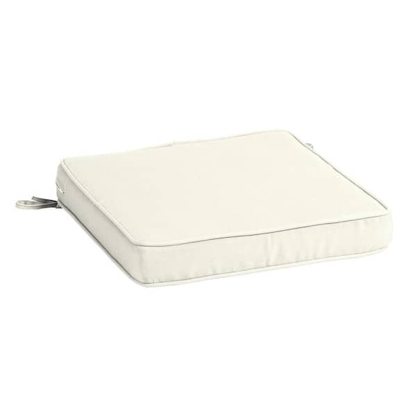 ARDEN SELECTIONS ProFoam 18 in. x 18 in. Sand Cream Square Outdoor Seat Cushion