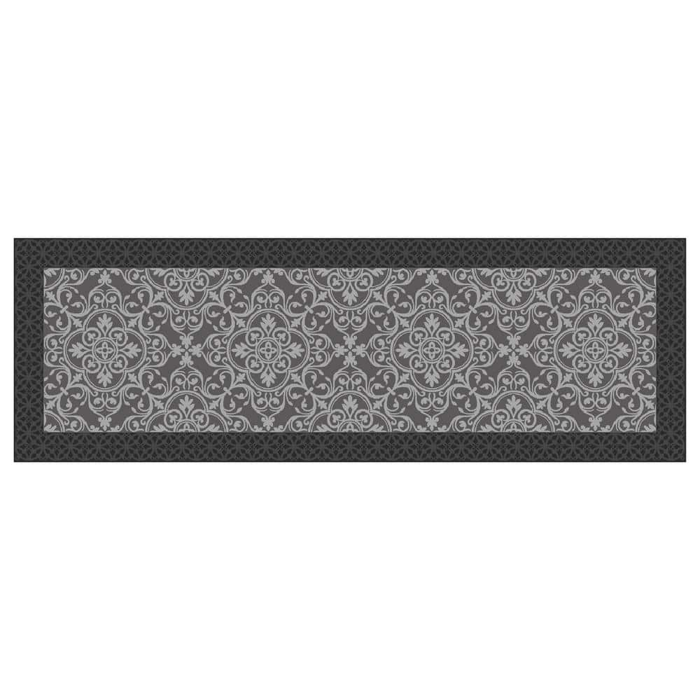 TrafficMaster Trellis Grey 2 ft. 6 in. x 4 ft. Accent Rug MT1004725 - The  Home Depot