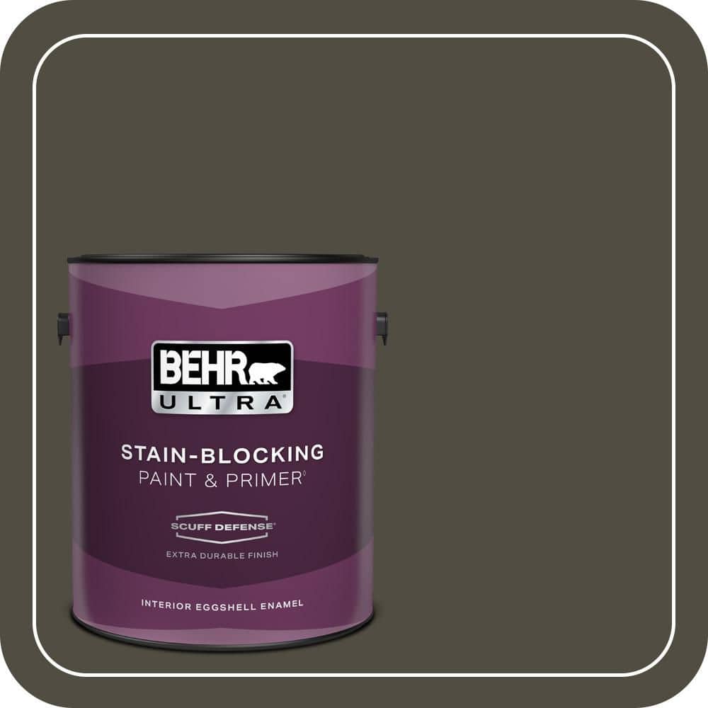 1 gal. #S-H-760 Olive Leaf Extra Durable Eggshell Enamel Interior Paint & Primer price history on PriceWatchPro