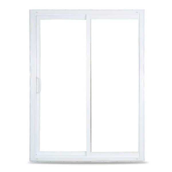 72 in. x 80 in. 70 Series White Sliding Vinyl Patio Door, Low-E SC Argon Glass, DP30, Universal Handing