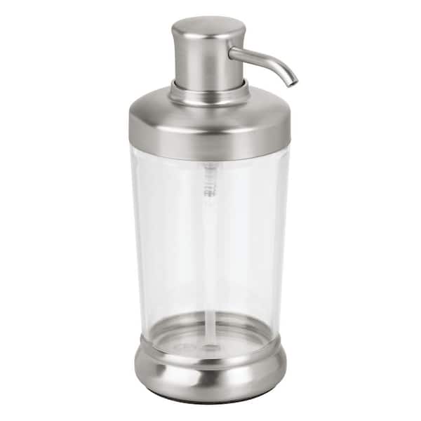 iDesign Round Soap Pump Clear/Brushed