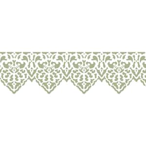 Pointed Lace Border Wall Stencil