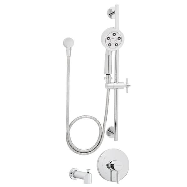 Speakman Neo Anystream Single Handle 3-Spray Handheld Shower and Tub Combination in Polished Chrome (Valve Included)