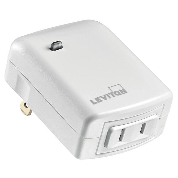 Leviton Z-Wave Enabled 100-Watt LED/CFL or 300-Watt Incandescent Scene Capable Plug-In Lamp Module with LED Locator, White