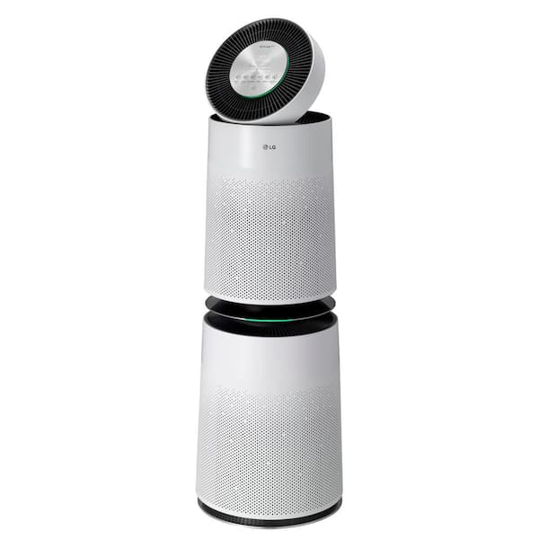LG PuriCare 360° True HEPA Air Purifier Tower with Clean Booster and Odor Reduction in White