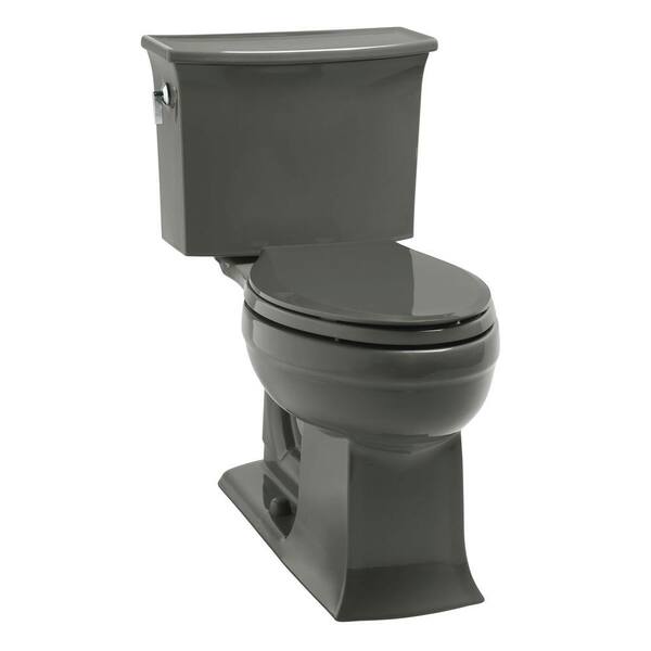 KOHLER Archer Comfort Height 2-Piece 1.6 GPF Elongated Toilet in Thunder Gray-DISCONTINUED