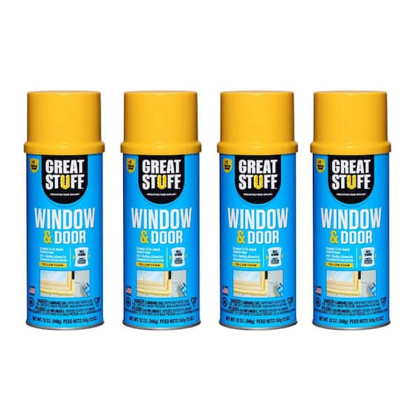 12 oz. Window and Door Insulating Spray Foam Sealant (4 Pack)