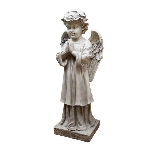 Design Toscano 10 in. W x 7 in. D x 27 in. H Angels Message Ant Stone Garden Statue-DISCONTINUED