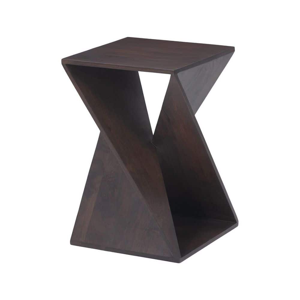 15.7 in. W x 24 in. H Walnut Finish Square Shape Wood Top End Table price history on PriceWatchPro