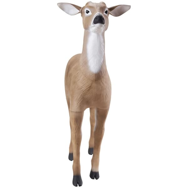 Realistic Durable HDPE Deer Decoy for Hunting, Foldable Legs, Easy to Carry, Garden Yard Decoration, 1-Pack