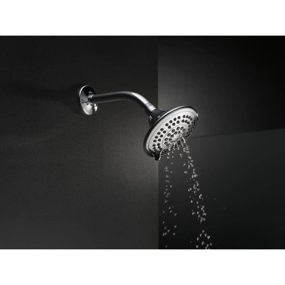 Chrome Multi-Function Wall Mounted Shower Head with Pulse