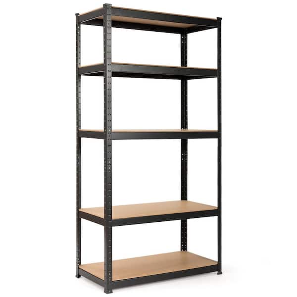 Costway Heavy Duty Steel 72 in. 5-Level Garage Shelf Metal Storage Adjustable Shelves Unit