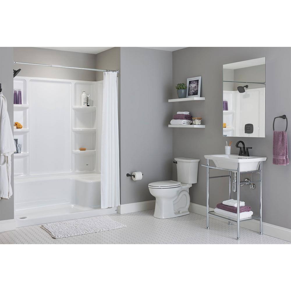 Matte Black Industrial Wall Mounted Shower Trim Kit
