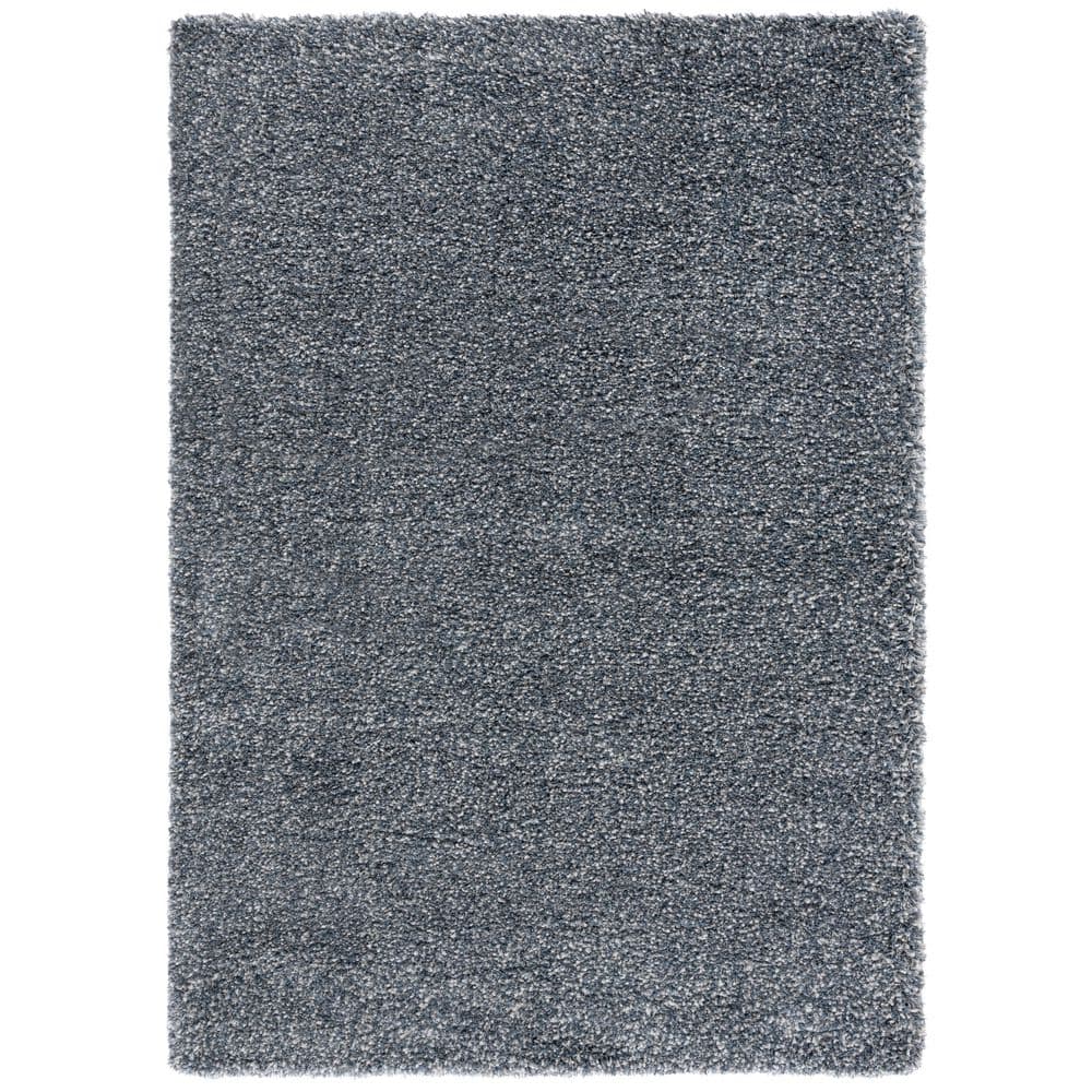 New York Shag 4 ft. x 6 ft. Blue/Blue Solid Color Modern Area Rug price history on PriceWatchPro