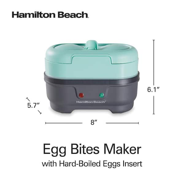 Hamilton Beach Eggbites 2-Egg Grey and Yellow Egg Bite and Poached Egg Maker  25505 - The Home Depot