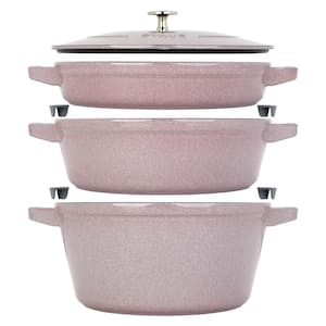 Stackable 4-Piece Cast Iron Set - Lilac