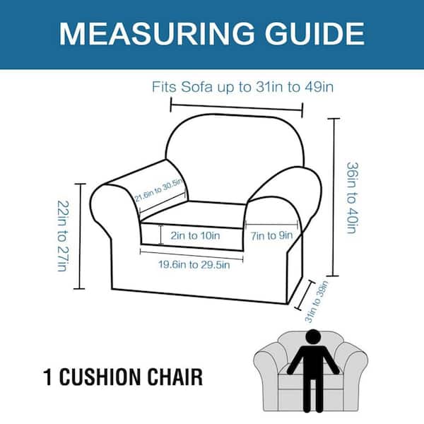 Fdit 1 Pair Removable Chair Armrest Covers Elastic Protector Office Armchair Cover (Gold