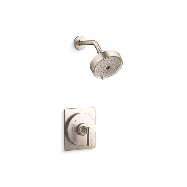 KOHLER Castia By Studio McGee Rite-Temp Shower Trim Kit 2.5 GPM in Vibrant Brushed Nickel