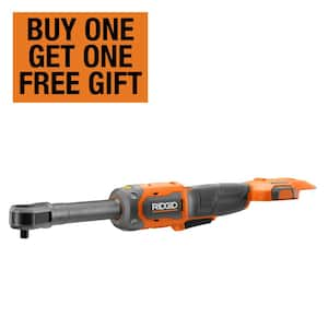 RIDGID 18V Brushless Cordless 3 8 in. Extended Reach Ratchet Tool Only R866021B The Home Depot