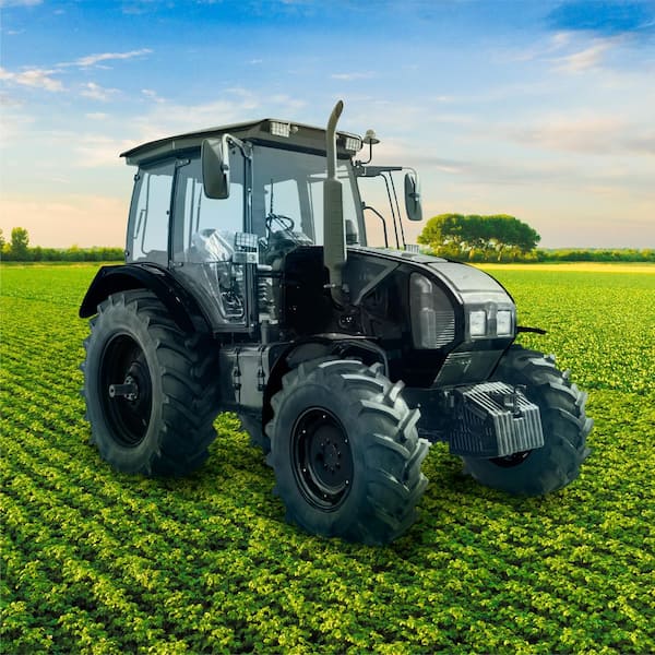 1 qt. Farm Equipment Low Gloss Black Enamel Paint (2-Pack)